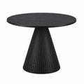 Tavolo rotondo in legno nero Ø120 cm