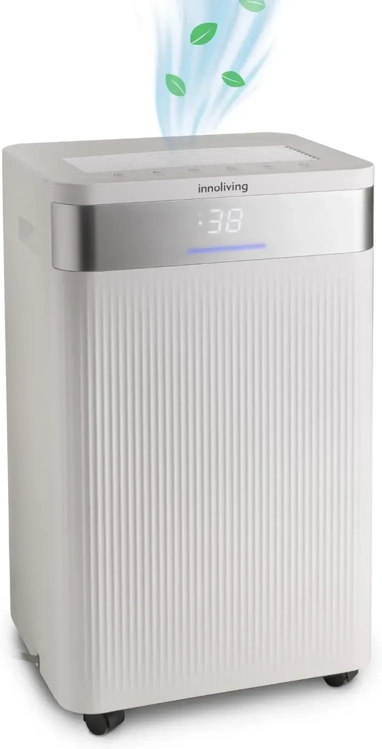 Deumidificatore Innoliving 40L, Asciugatura Rapida e Purificazione, Gas R290 Ecologico, Timer 24h, Display Digitale, Capacit¨¤ Elevata, Sbrinamento Automatico