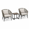 Set di Sedie in Rattan Sintetico con Tavolino